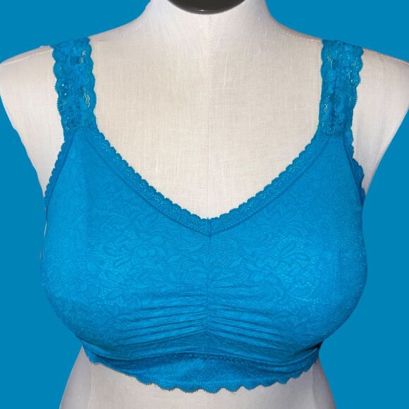 NWT Torrid Bralite - 4-Way Stretch Lace Teal Blue Size 0 - Picture 5 of 5